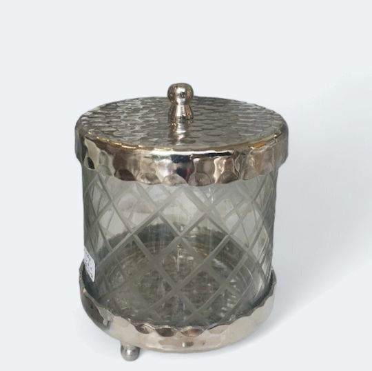 Glasvasen Silber 11xU14cm Glasvasen Silber 11xU14cm