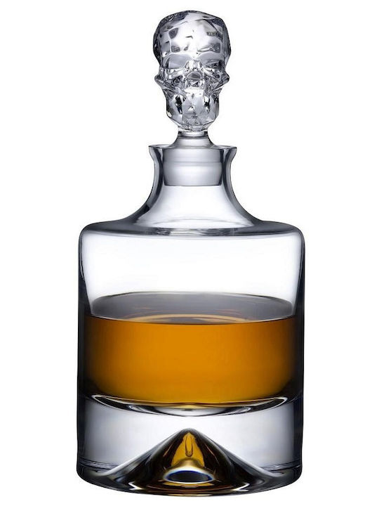 Кристална Карафа за Уиски с Капачка Розова 1250ml Кристална Карафа за Уиски с Капачка Розова 1250ml