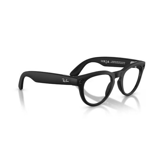 Ray Ban Meta (Gen 2) Headliner Filtru de lumină albastru-violet transparent Ochelari inteligenți Negru Mat
