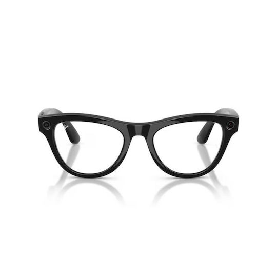 Ray-Ban Meta Skyler Gen 2 Lucios Rw4014 601/ch 52-20 Ochelari Inteligenți Wi-fi 6 Bluetooth High Bridge Fit Cameră Înregistrare Video Asistent Vocal 32gb Flash Lentile Transition Transparent Violet Negru