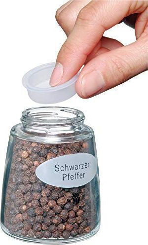 WMF Handbuch Salz Mühle Glas in Schwarz Farbe 14cm