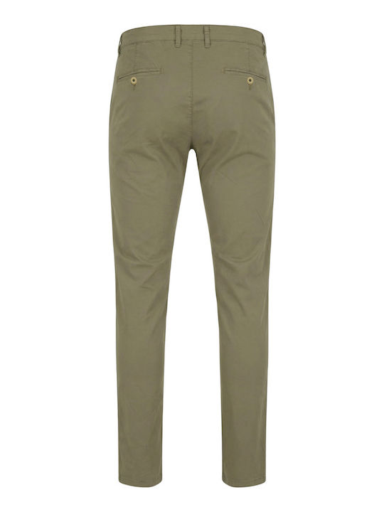 Мъжки Панталон Chino Еластичен Regular Fit Оранжев
