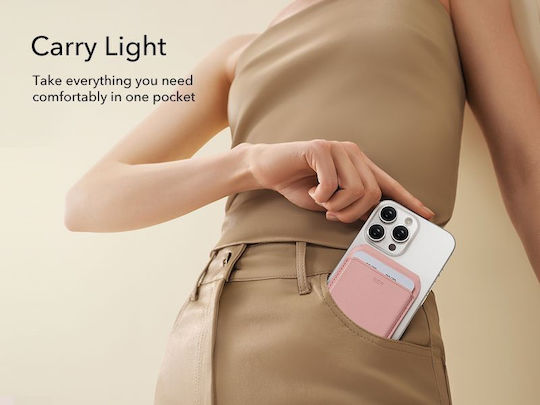 Esr Magsafe Aura Wallet Fold Stand Bublegum Pink