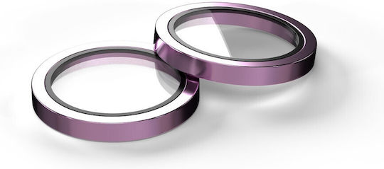 Glass Ring Протектор за камера Закалено стъкло Розов за iPhone 13 / 13 Mini