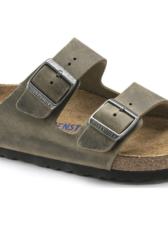 Arizona BS Leather Men's Sandals Faded Khaki Narrow Fit