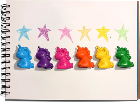 Unicorn Party Finger Crayons Set 6