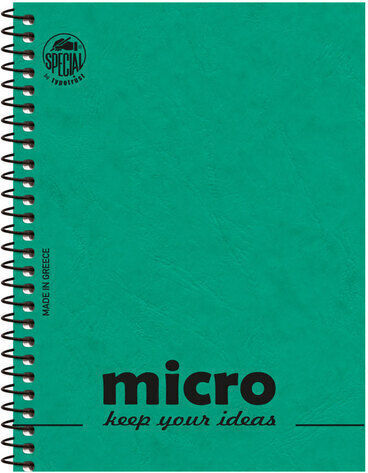 Typotrust Micro Μπλοκ Σημειώσεων Σπιράλ 80 Φύλλων Ριγέ (Διάφορα Σχέδια/Χρώματα)