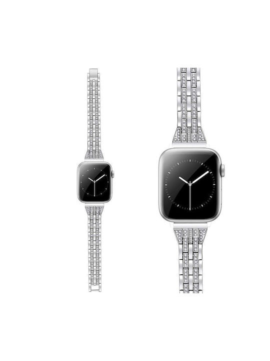 Orso Stainless Steel Strap Silver Apple Watch 38/40/41/42mm