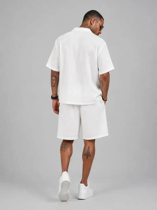 Pantaloni Scurți Bărbați Set Alb