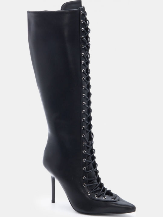 Women's Boots with High Heel Black