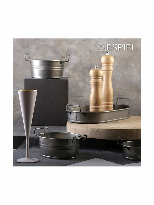 Espiel Metallischer Serviertablett 36cm
