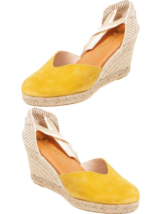 Summer Women's Platforms In Espadrille Style Yellow