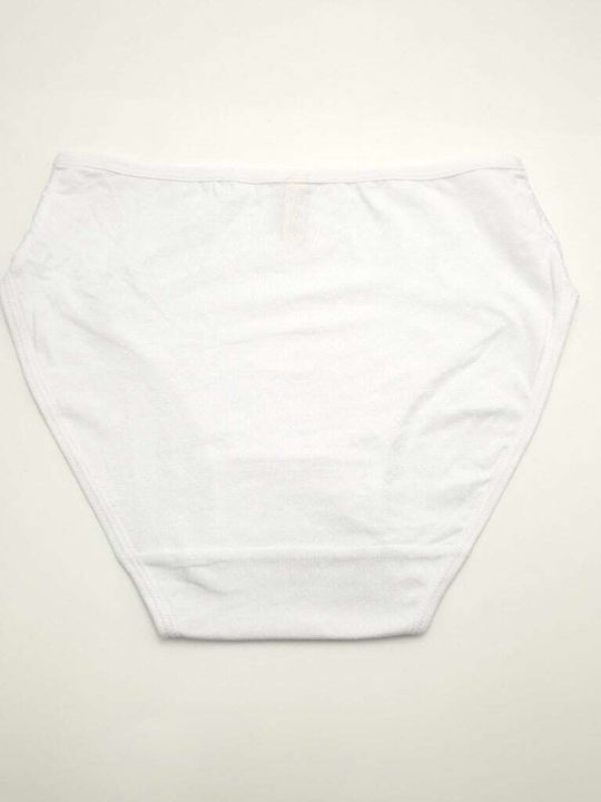 Slip pentru femei cu dantelă alb