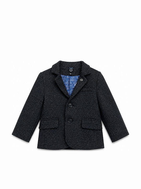 Kids Short Blazer Black Grey