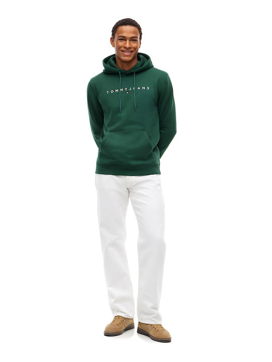 Sweatshirt mit Kapuze Weiß-Grün
