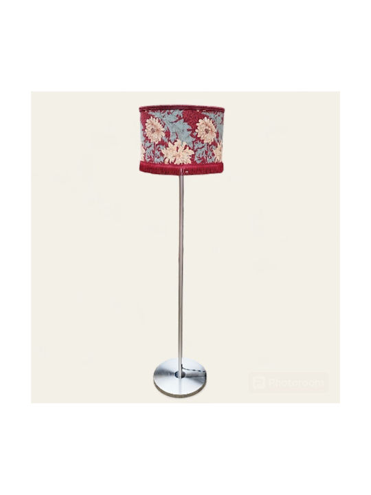 Deep Floor Lamp With Lamp Bulb Base For E27 Red