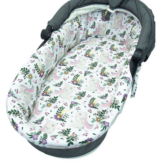 Kerstin Atmungsaktives Kinderwagenmatratze 38x80cm Rosa