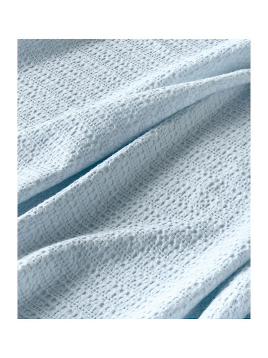 Kentia Emery Pătură Piqué Simplă 160x240 cm Albastru Deschis