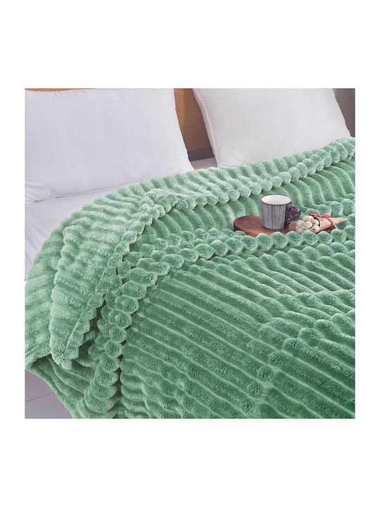 To megalo pazari Velvet Double Blanket 220x240cm Veraman