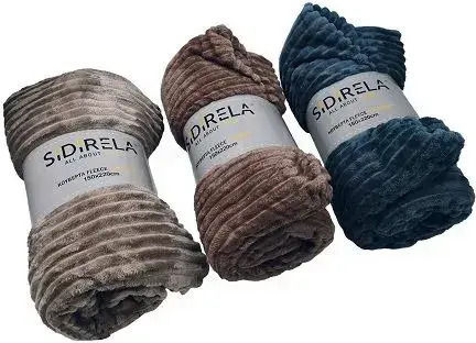 Sidirela Pătură Polar Fleece Simplă 150x220 cm Maro