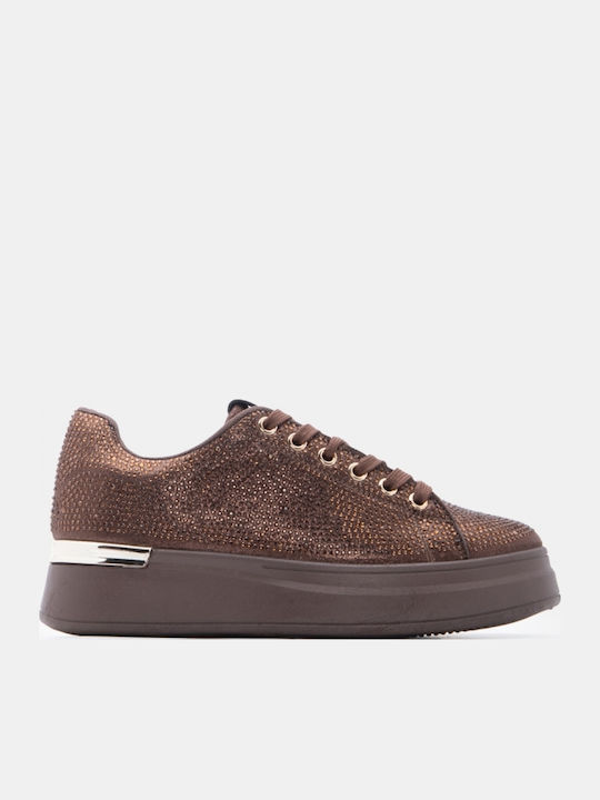 Women's Flatforms Sneakers Dark Brown