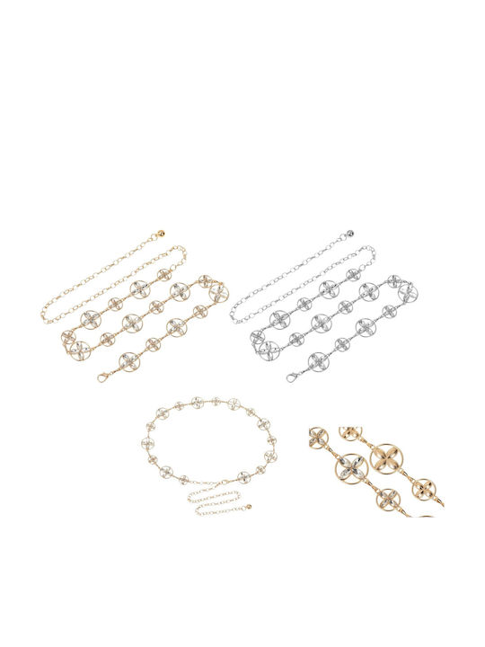 Damen Gürtel Kette Silber