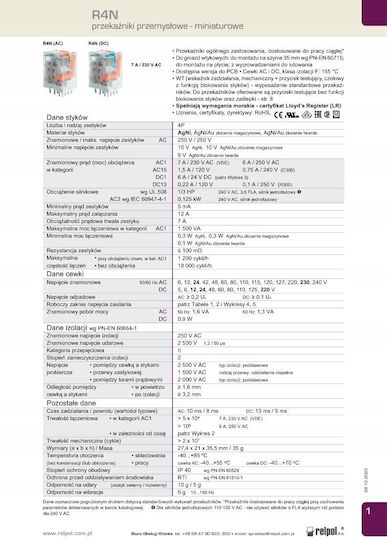 Relpol Releu Industrial De Semnalizare 48V A00028
