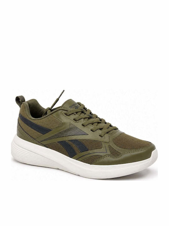 Rush Runner Kids Sports Shoes Running with Laces Khaki