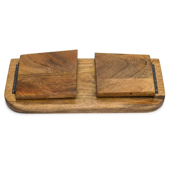 Yogi & Yogini Zusammenklappbarer Meditationshocker aus Mango Holz Tree Life 48x18cm