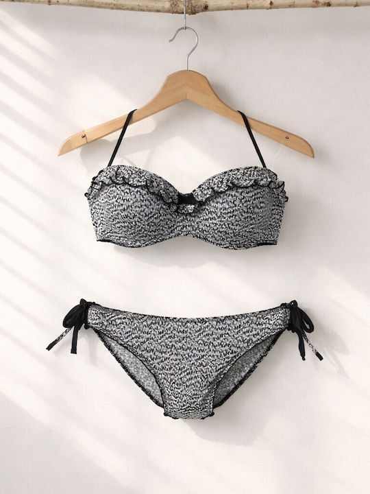 Bikini Set Grey Print