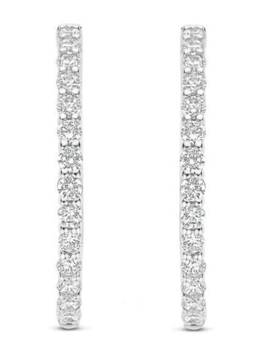 Ti Sento Silver Hoop Earrings