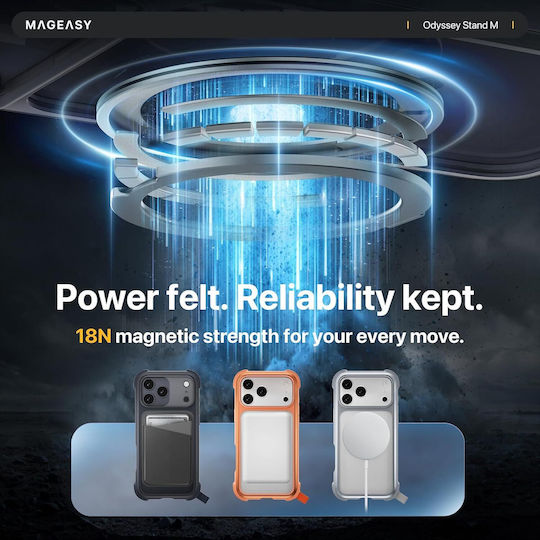 Mageasy Odyssey Stand M 360 Vollschutz Koralle (iPhone 17 Pro Max)