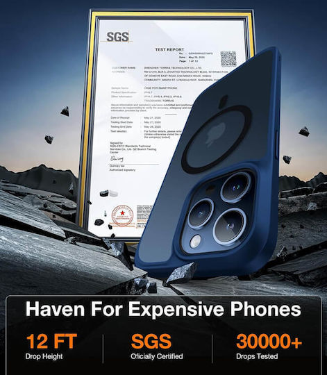 Torras Back Cover Σιλικόνης Γκρι (iPhone 15 Pro)
