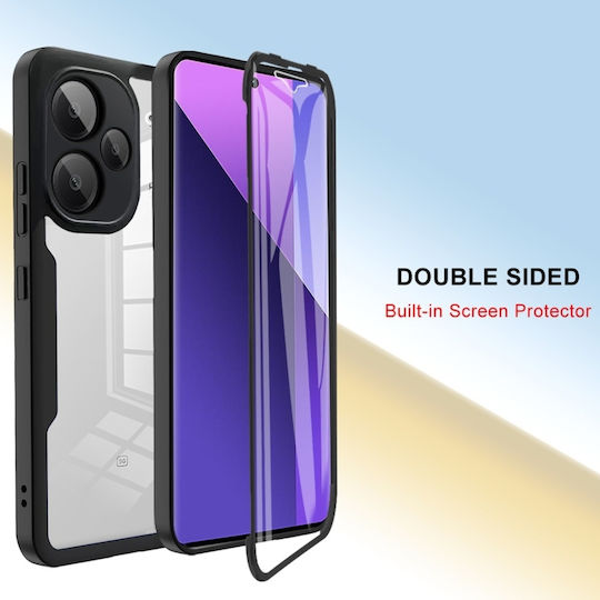 + 5g Acrilic + 360 Full Cover Silicon Negru (Redmi Note 13 4G)