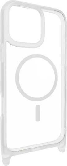 Mageasy Roar M With Lanyard Umschlag Rückseite Silikon mit Band Transparent (iPhone 17 Pro Max / iPhone 17 Pro / iPhone 16 Pro Max)