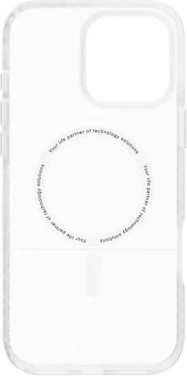 Mageasy Vibrant M Задна корица Силикон с Каишка Прозрачен (iPhone 16 Pro)