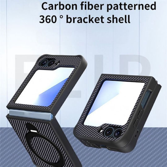 Orso Ostand Back Cover Μαύρο (Galaxy Z Flip)