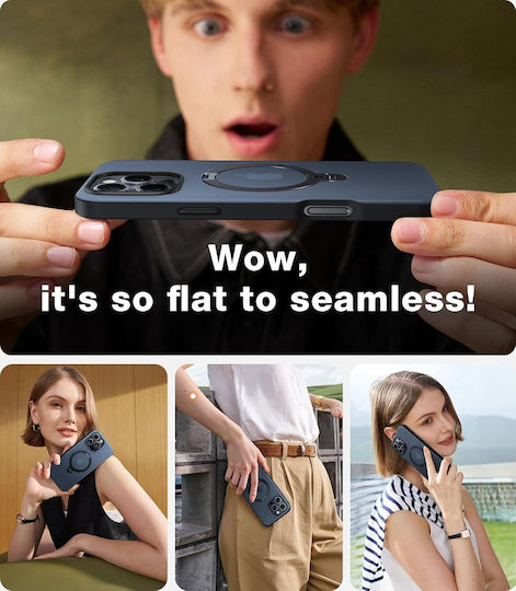 Torras Ostand Umschlag Rückseite Silikon Schwarz (iPhone 17 Pro Max / iPhone 17 Pro / iPhone 16 Pro Max)