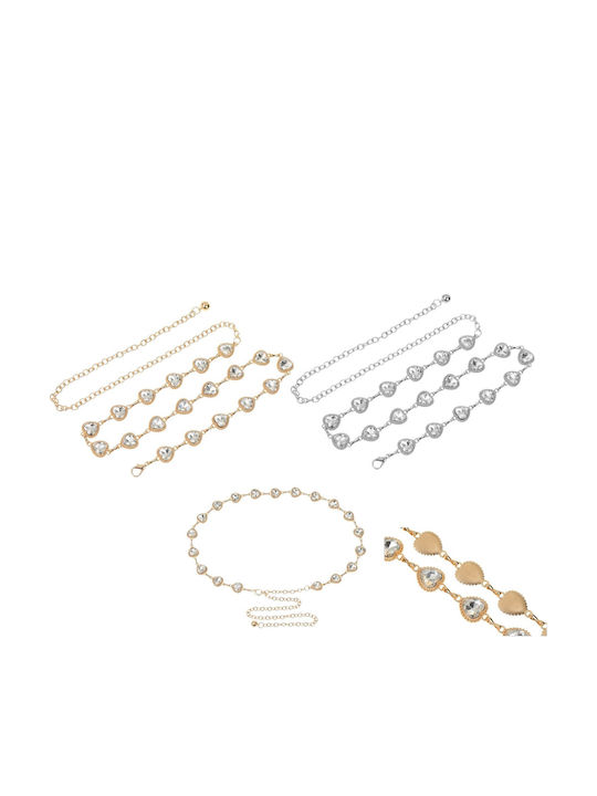 Damen Gürtel Kette Gold