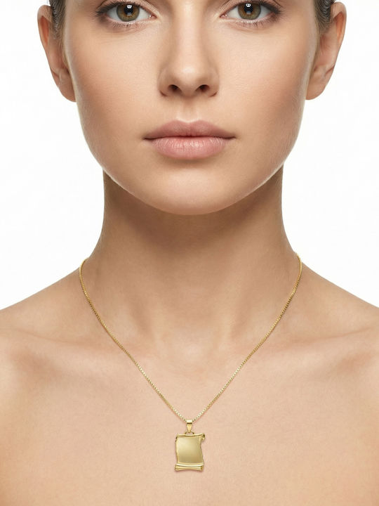 Kiriakos Gofas Hängendes Charm Ausweis aus 9K Gold