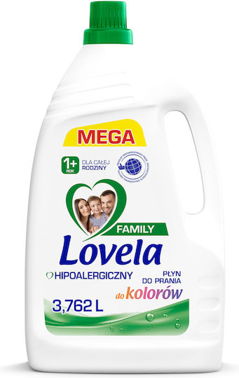 Lovela Family Color Liquid Detergent for Colored & Sensitive Clothes 3.762lt (57 Measures)