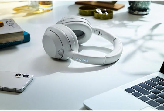 Sony ULT WEAR Ασύρματα / Ενσύρματα Over Ear Ακουστικά με 30 ώρες Λειτουργίας και Quick Charge Λευκά
