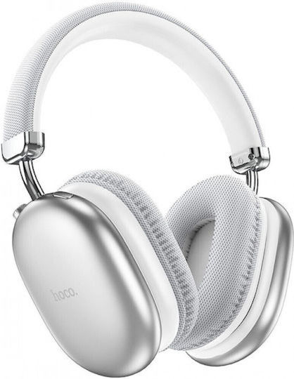 Hoco W35 Wireless / Wired Over Ear Headphones with Radio with 40 hours of Operation Silver