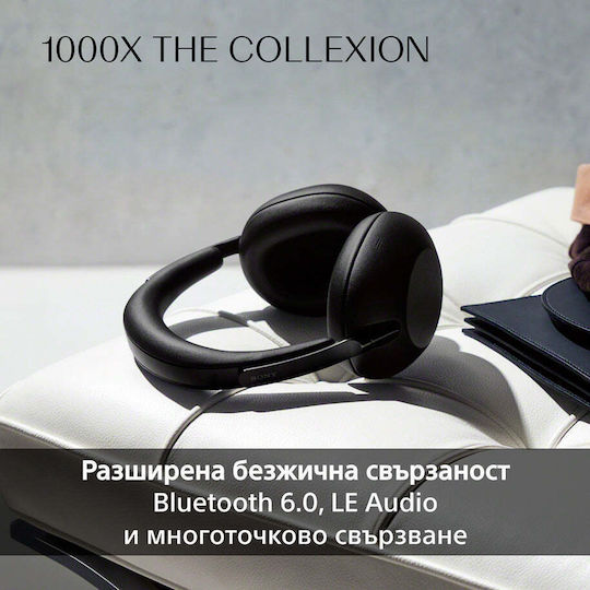 Sony 1000X The ColleXion Ασύρματα / Ενσύρματα Over Ear Ακουστικά και Quick Charge Black