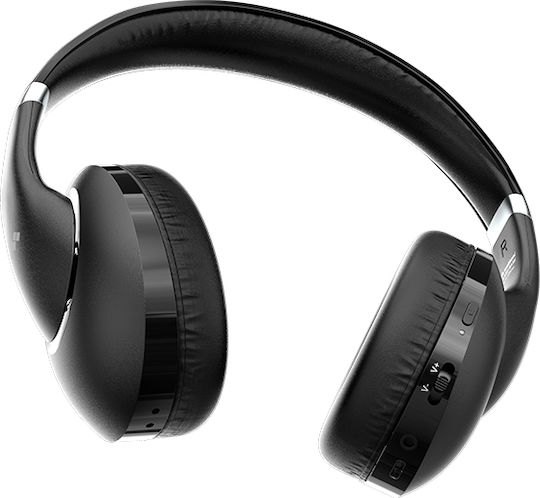 Meliconi Wireless / Wired Over Ear Headphones with 20 hours of Operation and Quick Charge Black