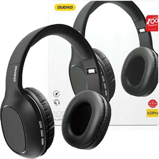 Dudao X22PRO Wireless Wired On Ear Headphones With 25 Hours Playing Time Black