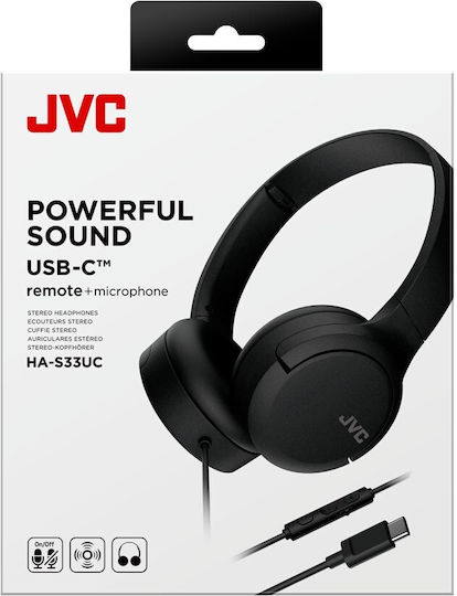 JVC HA-S33UC Kabelgebunden Am Ohr Kopfhörer Schwarz