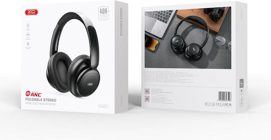 XO BE40 Fără fir Bluetooth Over Ear Căști cu 40 ore de Funcționare Metal Black
