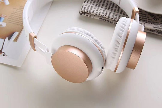 Gjby GJ-18 Wired On Ear Headphones Rose Gold