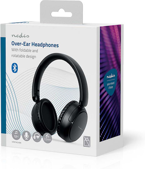 Nedis Wireless / Wired On Ear Headphones with 12 hours of Operation Black